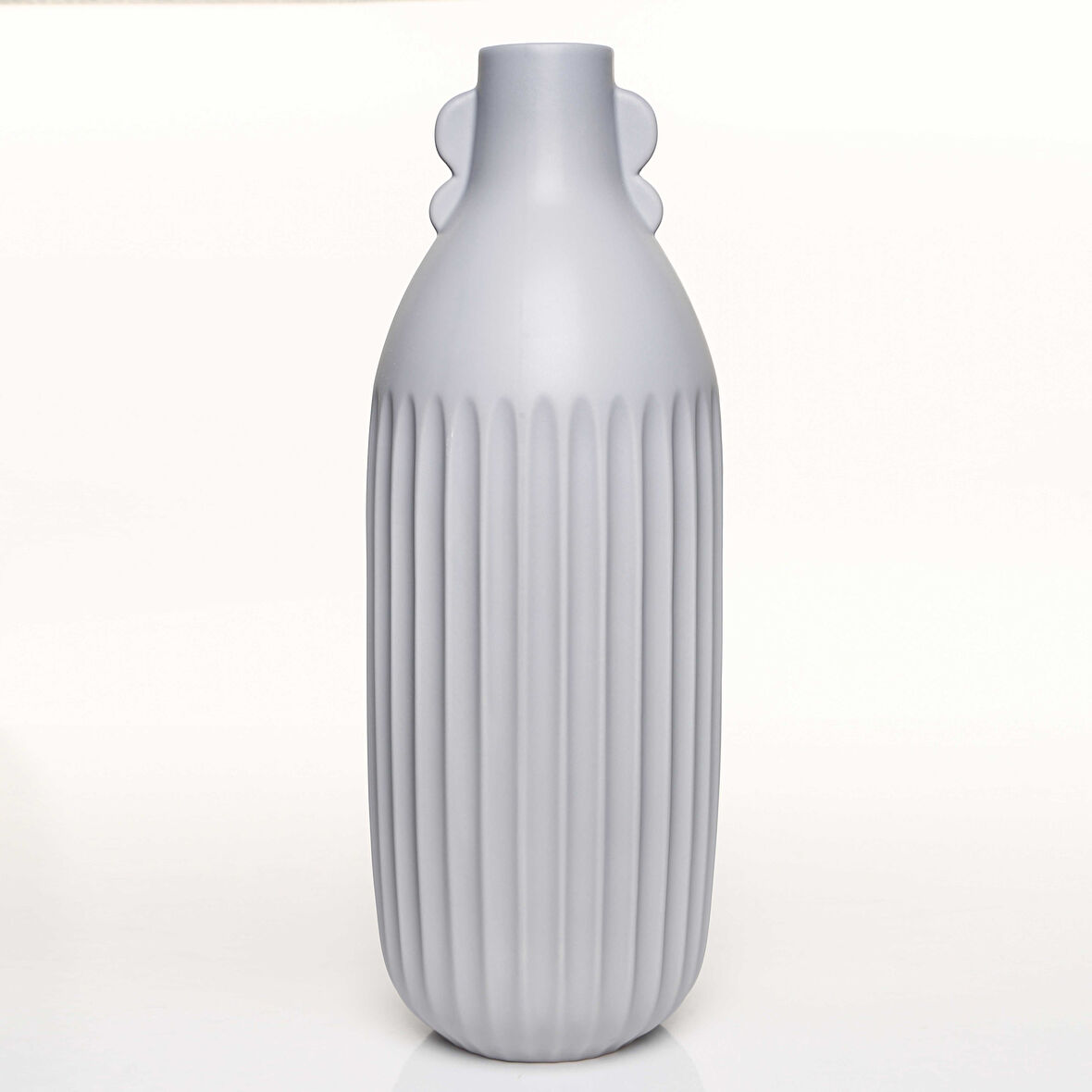 ANTIQUE GRİ VAZO BÜYÜK 14*14*45 CM AK.JL0048