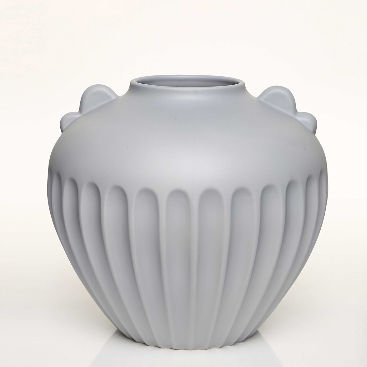 ANTIQUE GRİ VAZO KISA 27*27*24 CM AK.JL0056