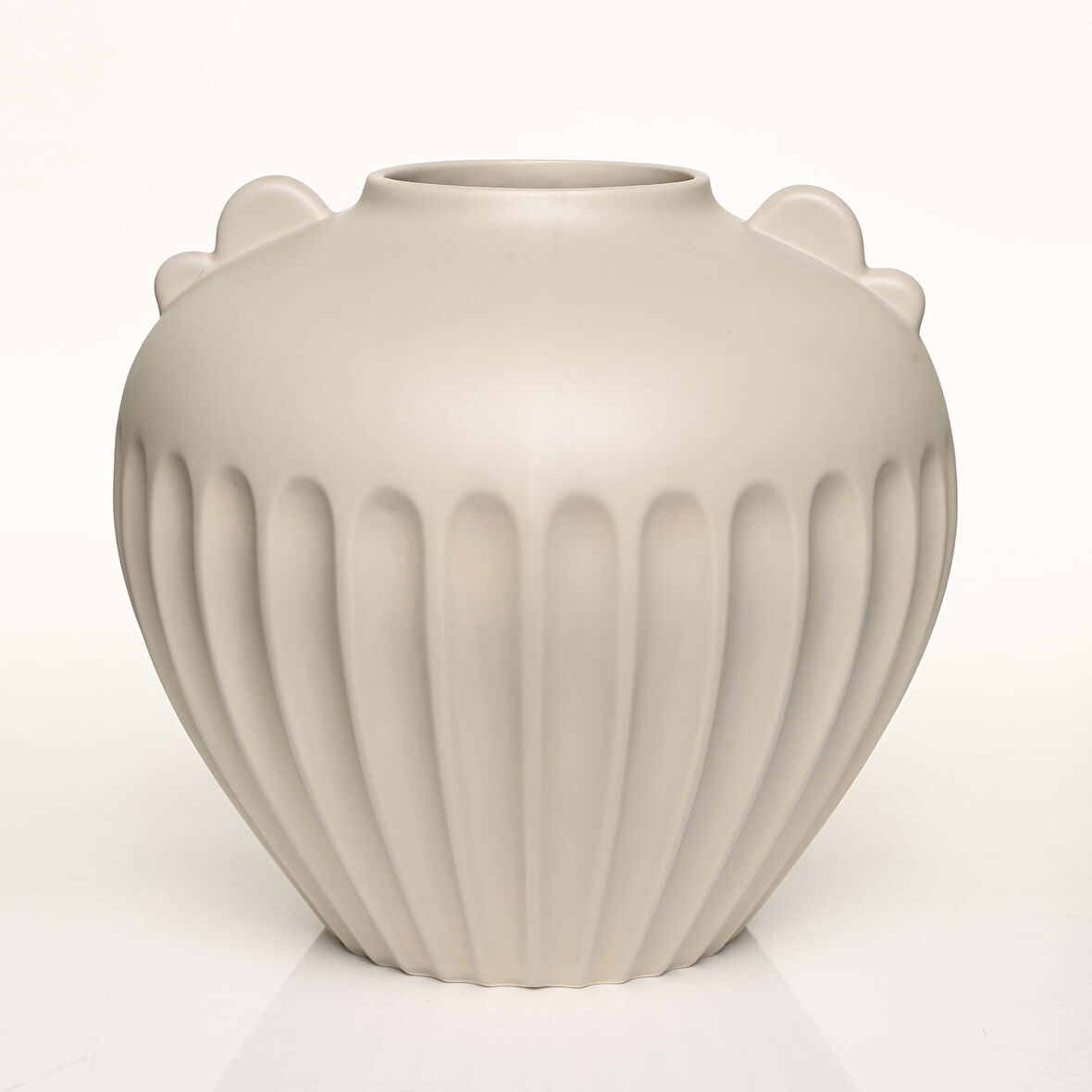 ANTIQUE KREM VAZO KISA 27*27*24 CM AK.JL0058