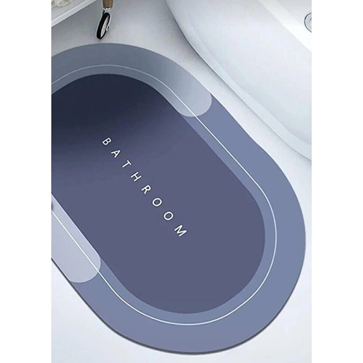 Süper Su Emici Kaymaz Tabanlı Banyo Paspası ( 40*60 )cm