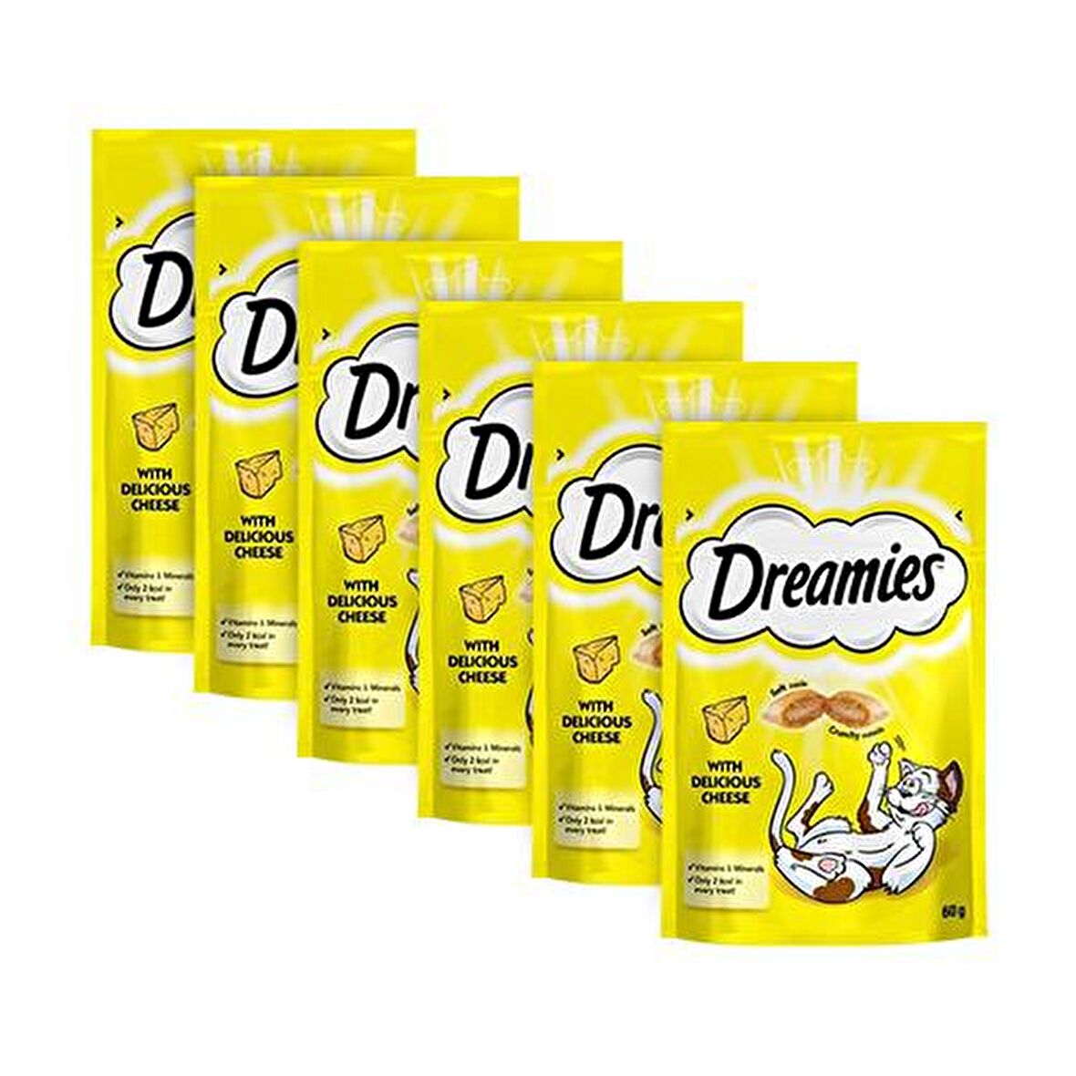 Dreamies Peynirli Pouch Kedi Ödülü 60 Gr x 6 Lı Paket