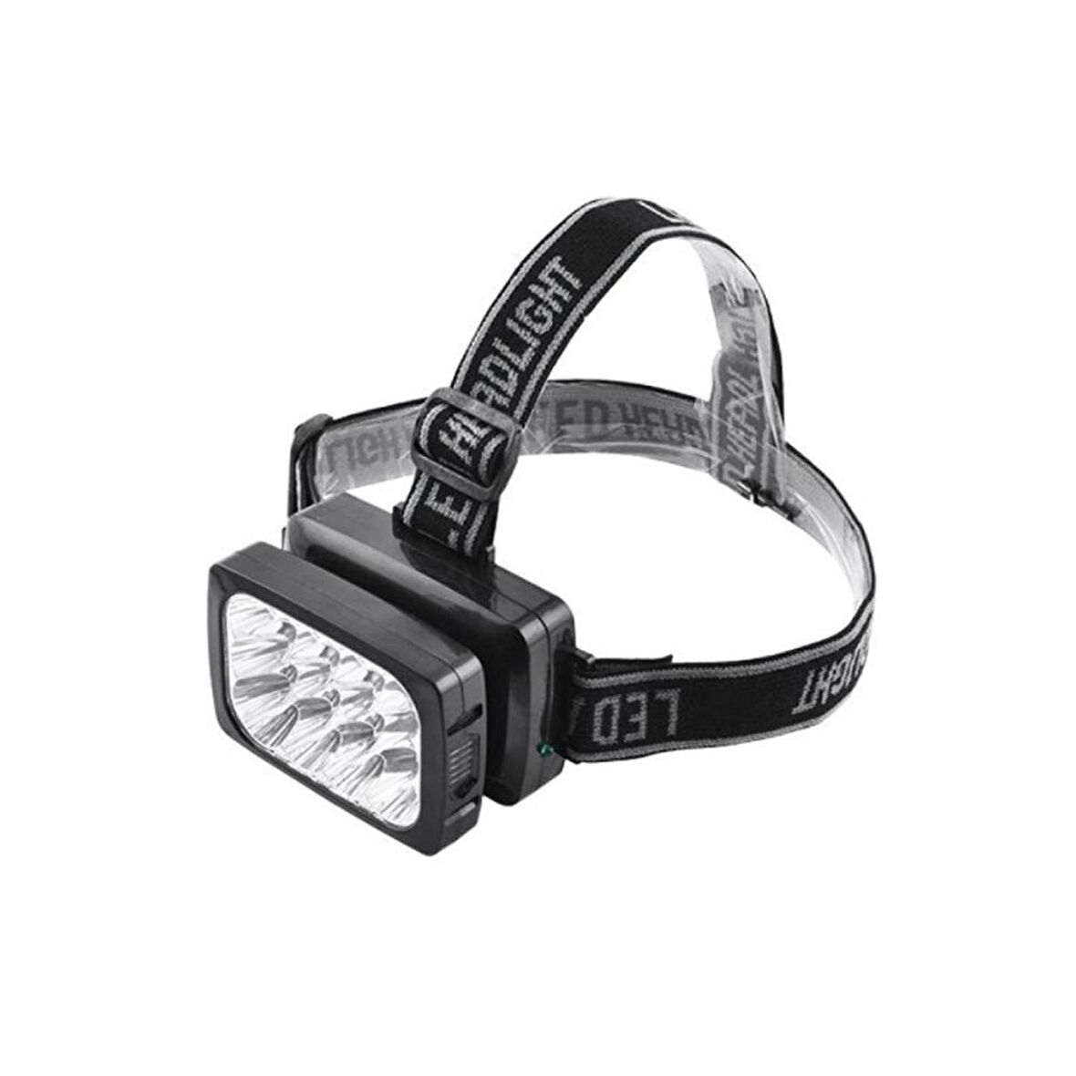 Watton 064 12 Ledli Güçlü Şarjlı Kafa Lambası 