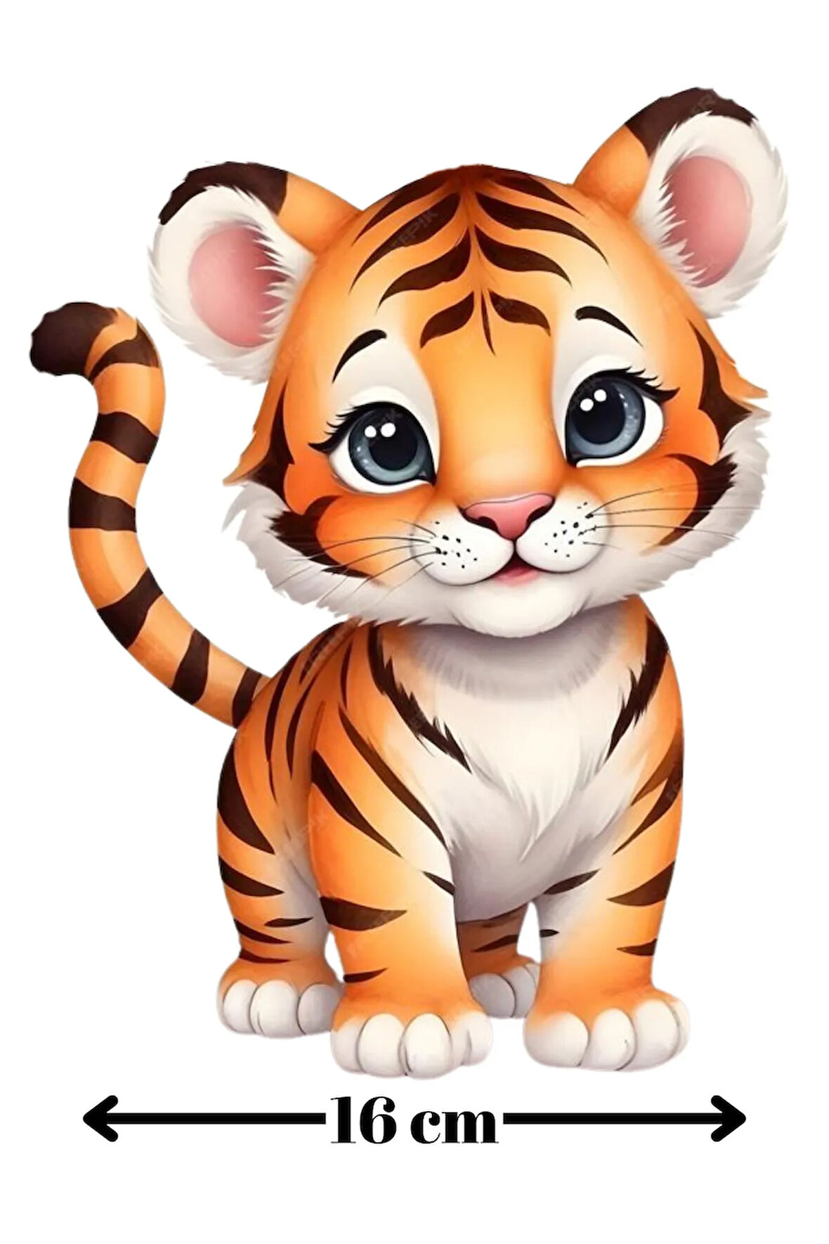 Sevimli Aslan ve Kaplan Çocuk Odası Duvar Stickerı