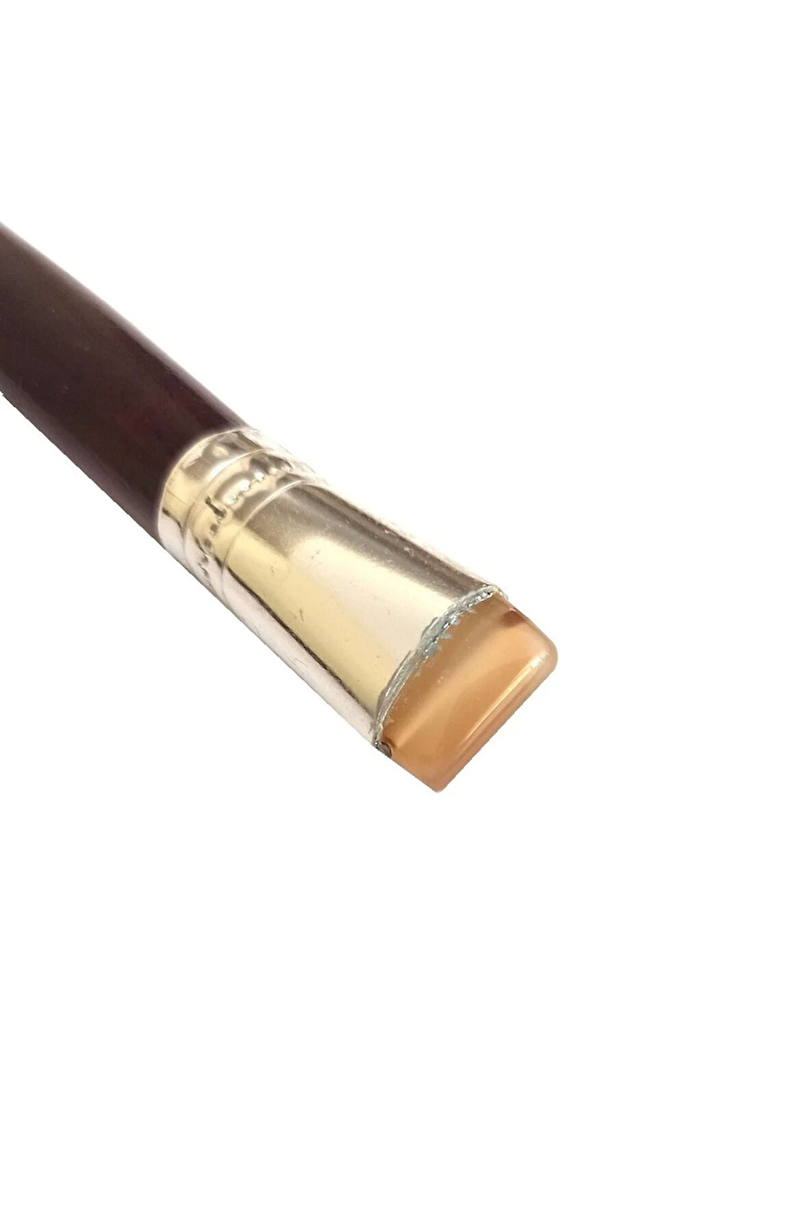 Akik mühre düz 1.3cm-Gri geniş mühre-1.kalite-tezhip sanatı-minyatür sanatı