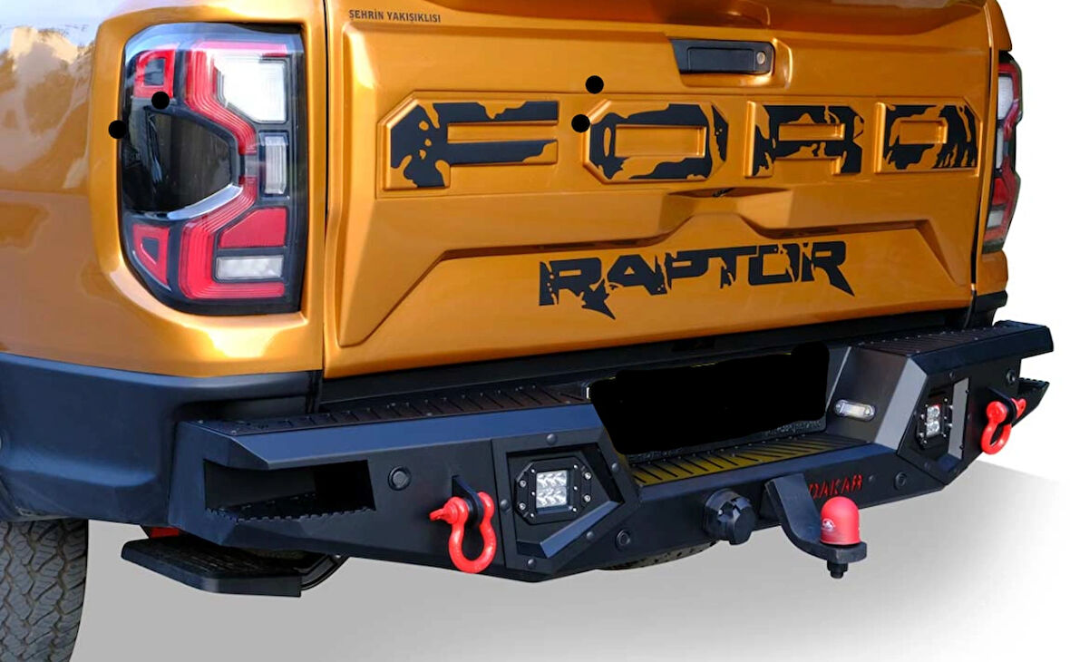 Ford Ranger Dakar V2 Çelik Arka Tampon Ledli Sensörlü-Sensörsüz 2011-2022 Arası