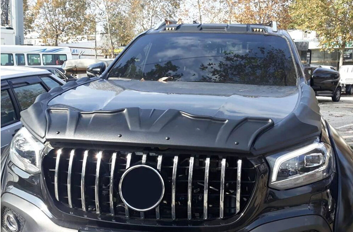 Mercedes X-Class Dragon Ön Kaput Rüzgarlığı 3 Parça 2017 ve Sonrası