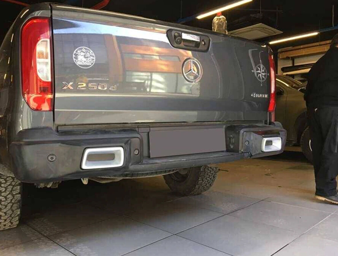Mercedes X-Class Arka Difüzör Mat Siyah 2017 ve Sonrası