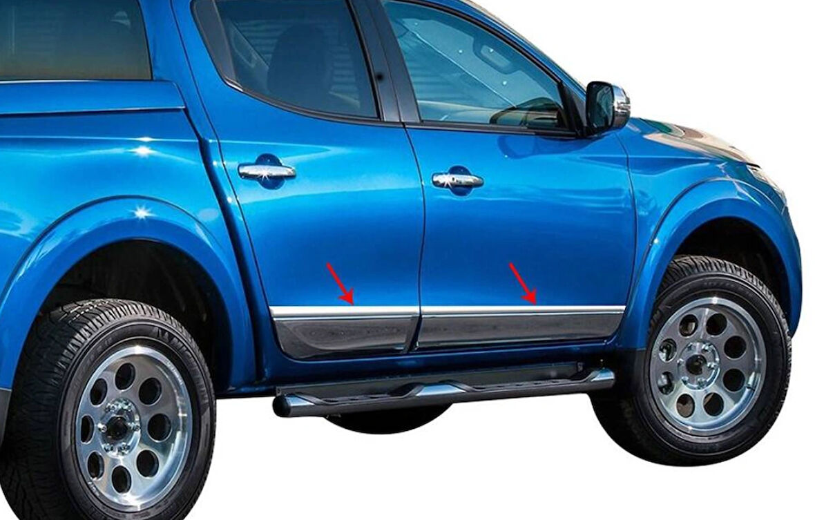 Mitsubishi L200 Krom Yan Kapı Çıtası 4 Parça 2019-2024 Arası