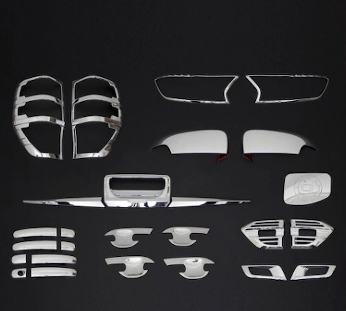 Ford Ranger ABS Krom Set (9 Parça) 2015-
