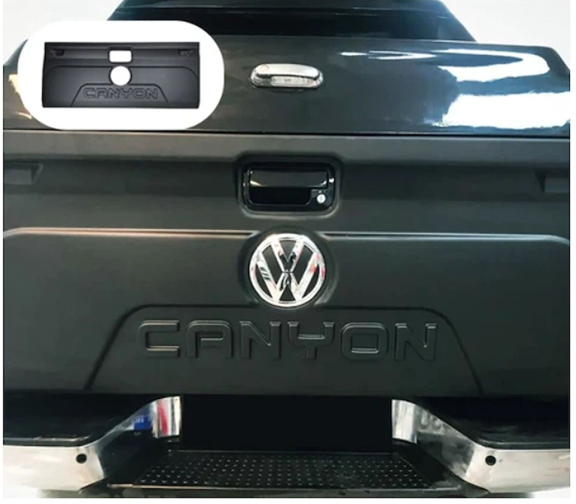 Volkswagen Amarok 2010+ Uyumlu Bagaj Kapak Kaplaması Komple Canyon Yazılı