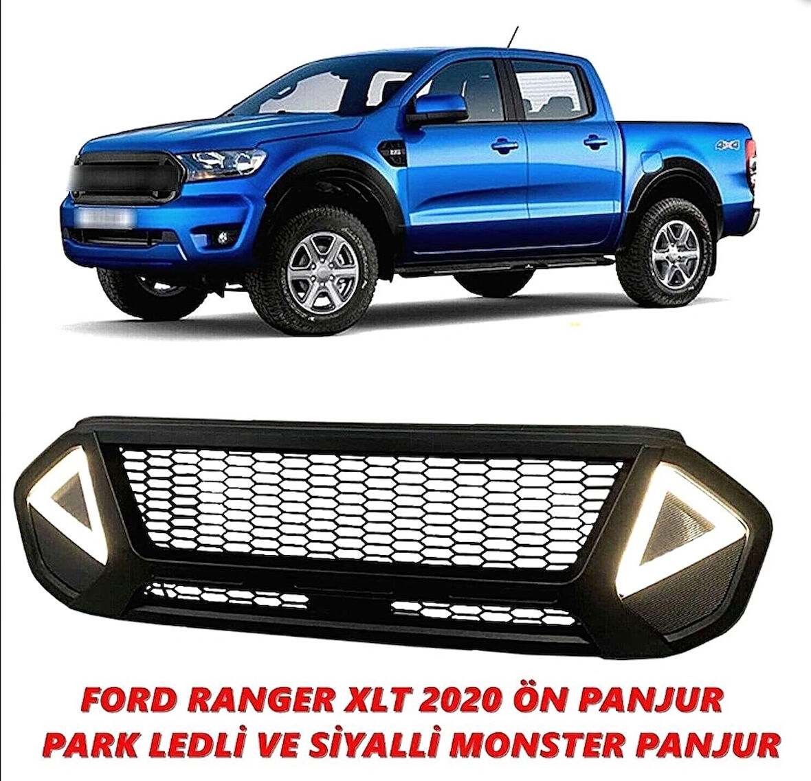 Ford Ranger Panjur Ledli Sinyalli 2019 - 2021 XLT Modelleri