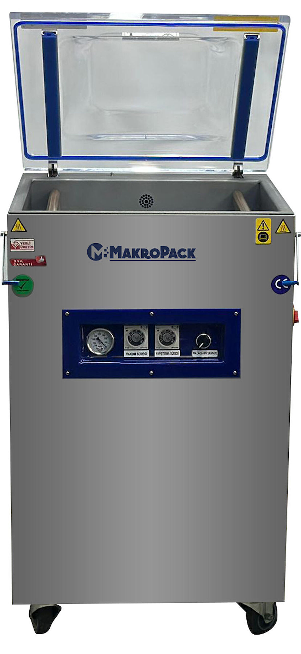 Makropack MP-410-T2/A 41 Cm Çift Çene Ayaklı Gıda Vakum Makinesi YERLİ ÜRETİM 3 Yıl Garantili