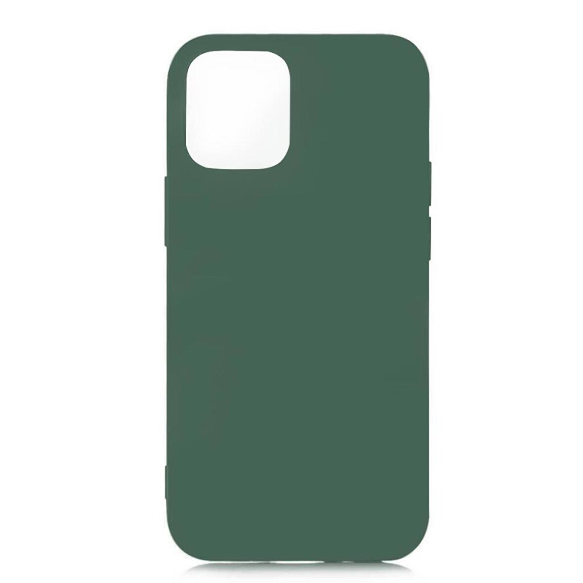 iPhone 12 ile Uyumlu Cappy Silikon Kılıf (6.7") Yeşil