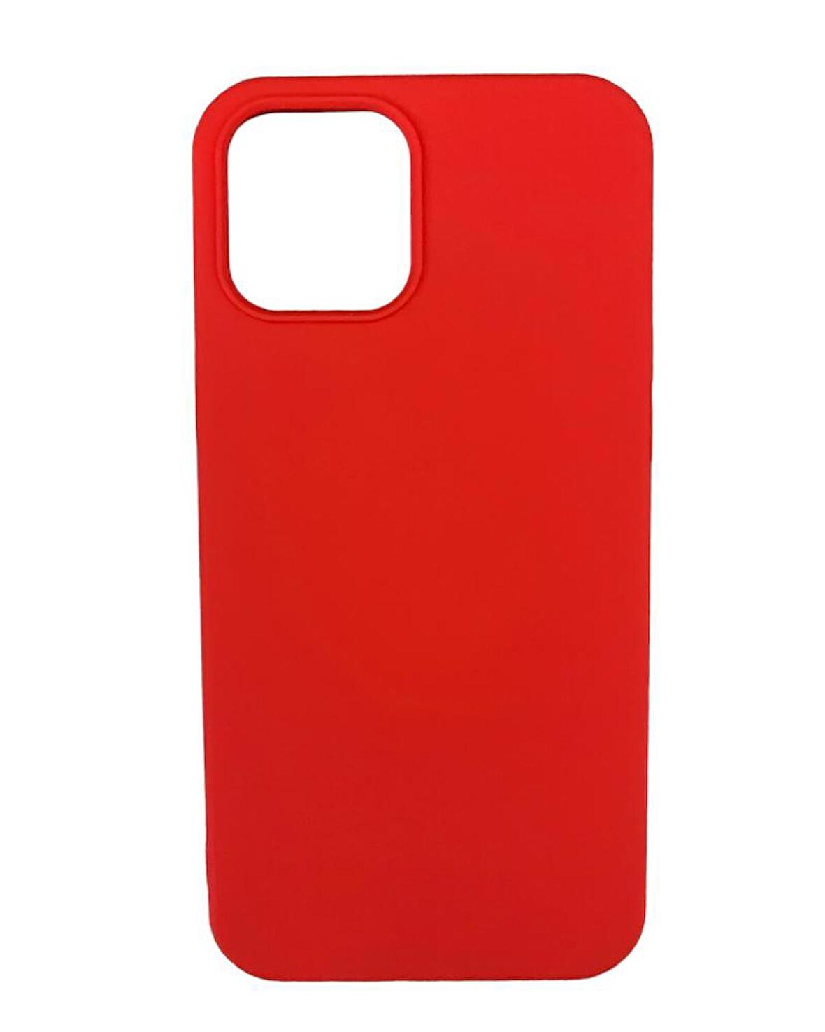 iPhone 12 Pro Max ile Uyumlu Cappy Silikon Kılıf Kırmızı