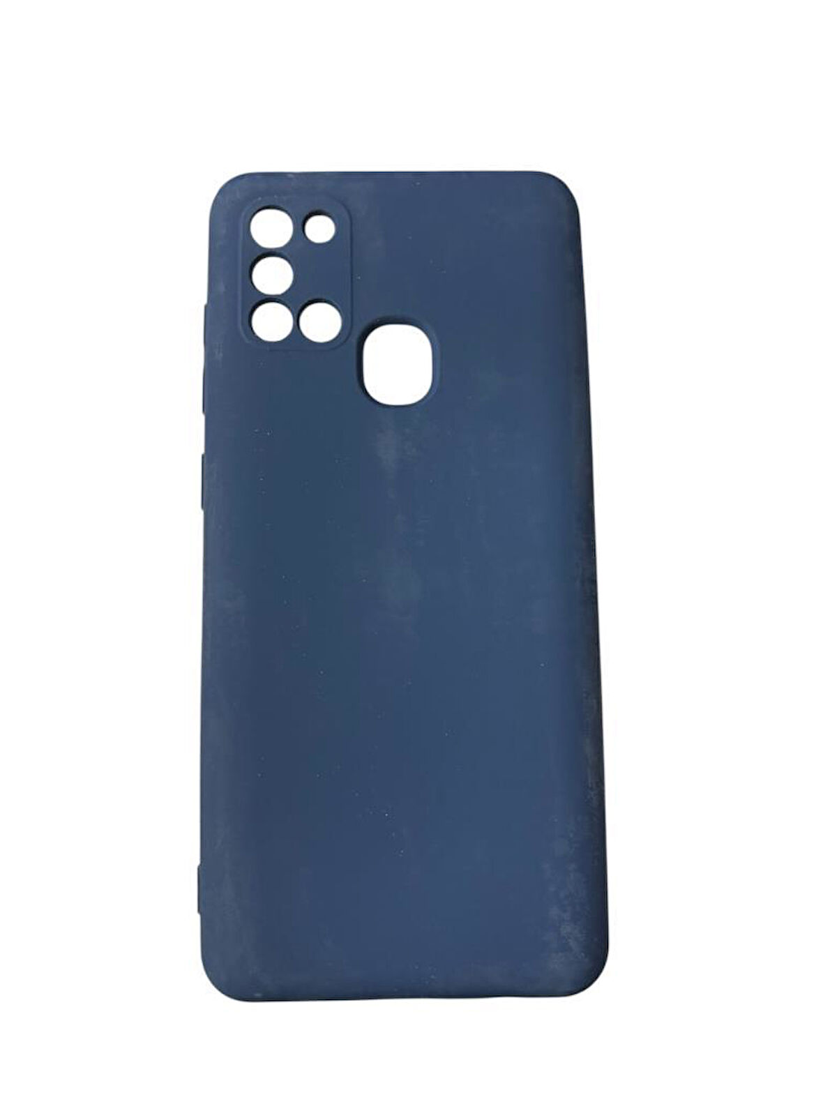 Galaxy A21s ile Uyumlu Cappy Silikon Kılıf Lacivert