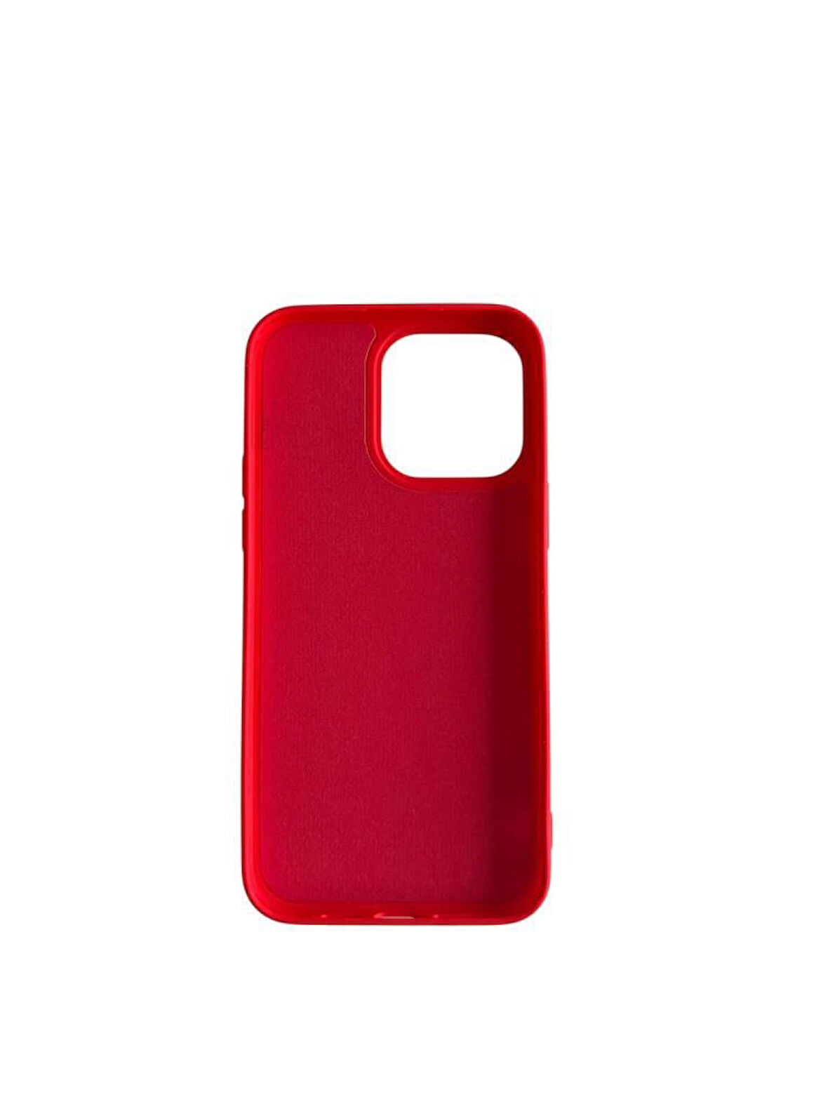 iPhone 14 Pro Max ile Uyumlu Cappy Silikon Kılıf Kırmızı