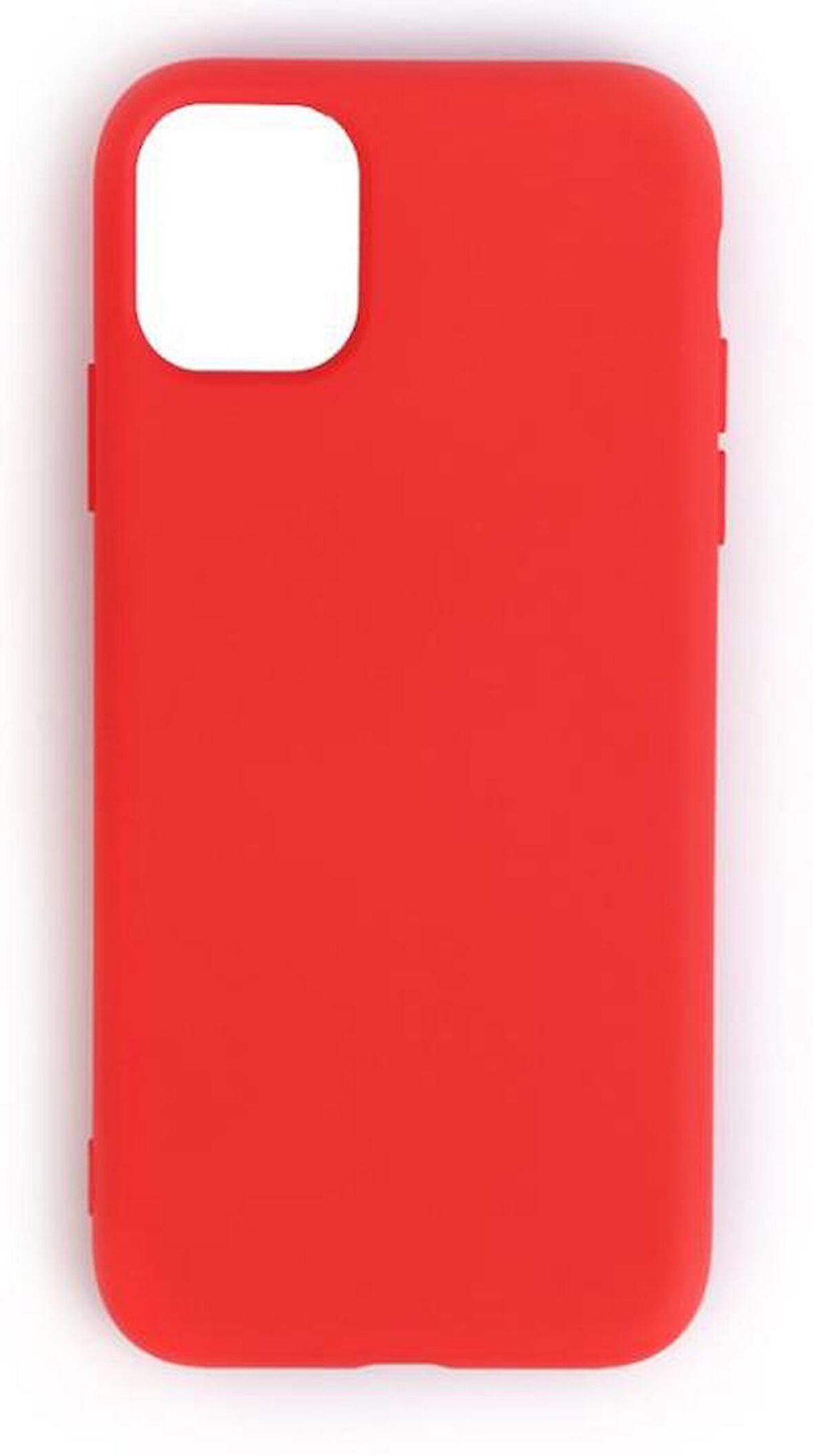 iPhone 11 ile Uyumlu Cappy Silikon Kılıf Kırmızı