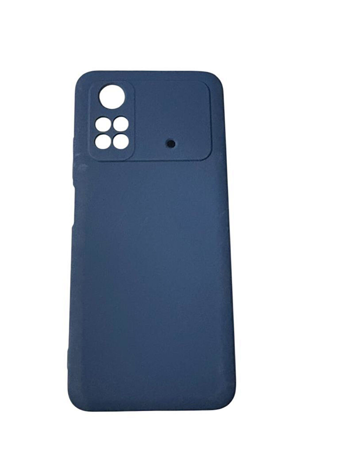 Poco M4 Pro ile Uyumlu Cappy Silikon Kılıf Lacivert