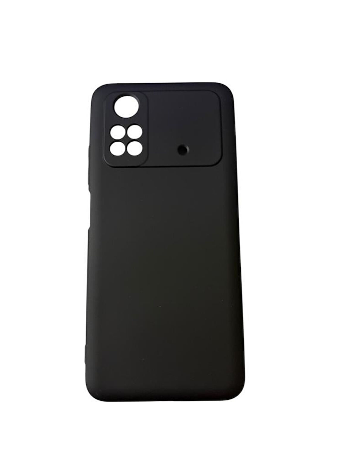 Poco M4 Pro ile Uyumlu Cappy Silikon Kılıf Siyah