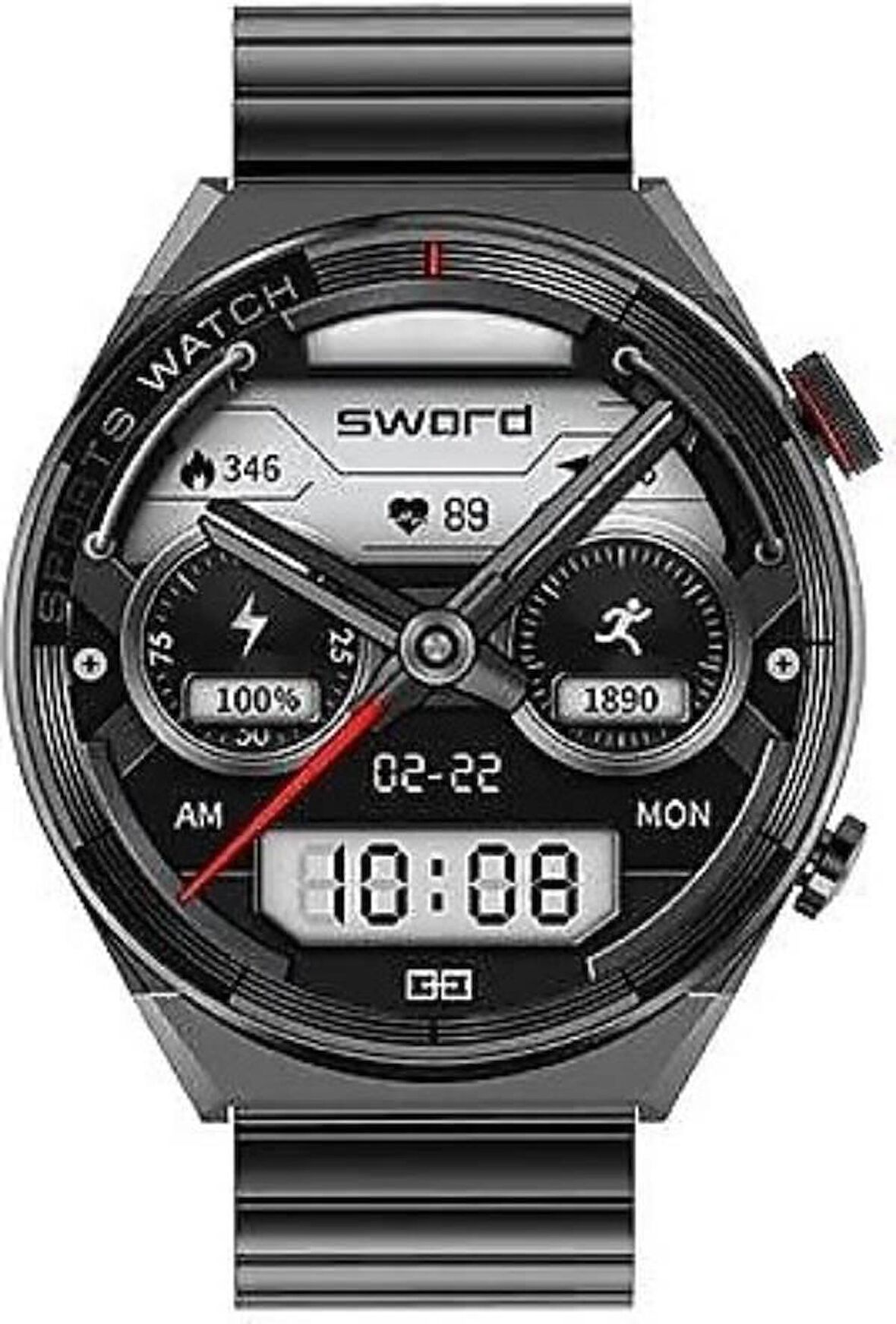 Sword Wia Watch 3 Siyah Akıllı Saat SW-WIA103 KUTUSU AÇIK SIFIR