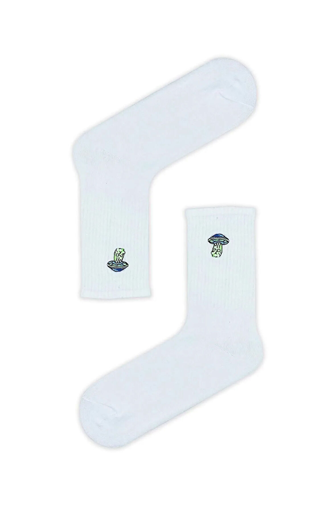 Ufo Nakışlı Tenis Spor Çorap