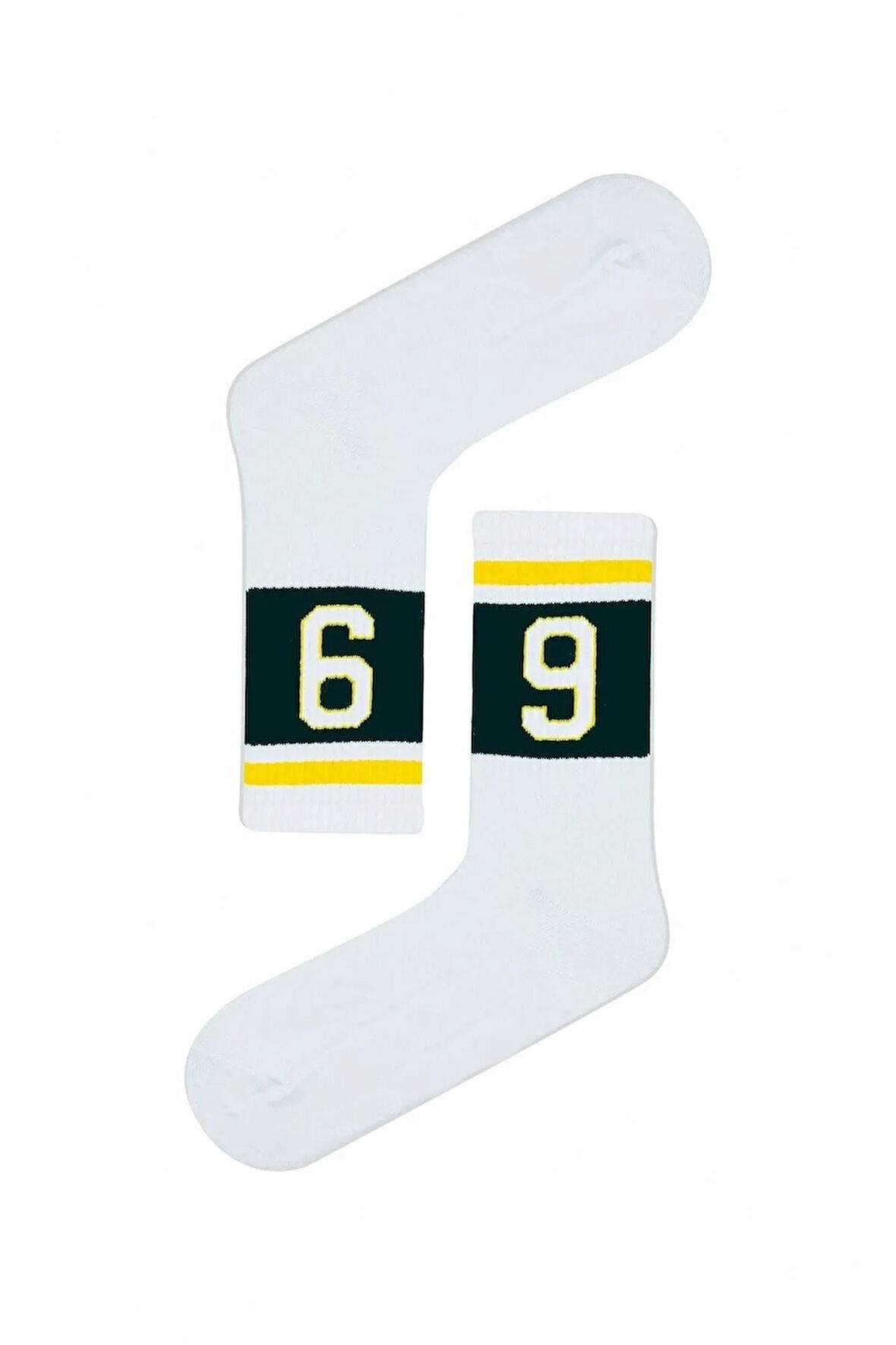 09 Yazılı Tenis Spor Çorap