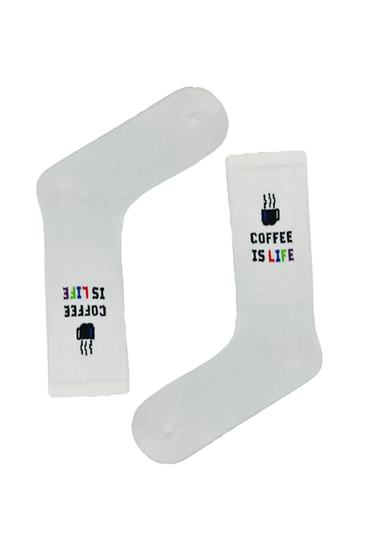 Coffee Is Life Yazılı Tenis Spor Çorap
