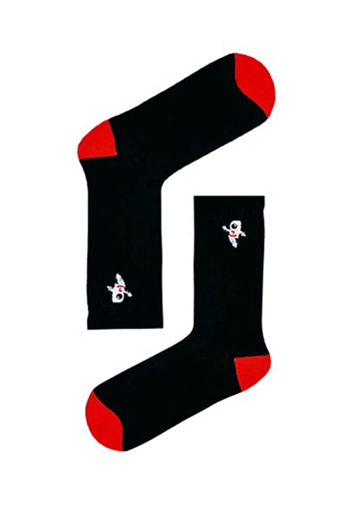 Astronot Nakışlı Tenis Spor Çorap