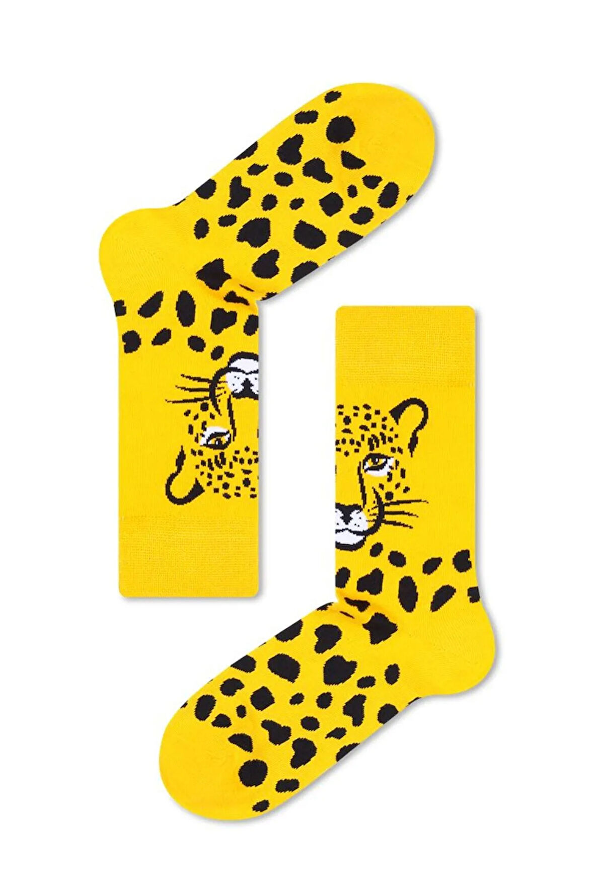 Leopar Tasarım Soket Çorap