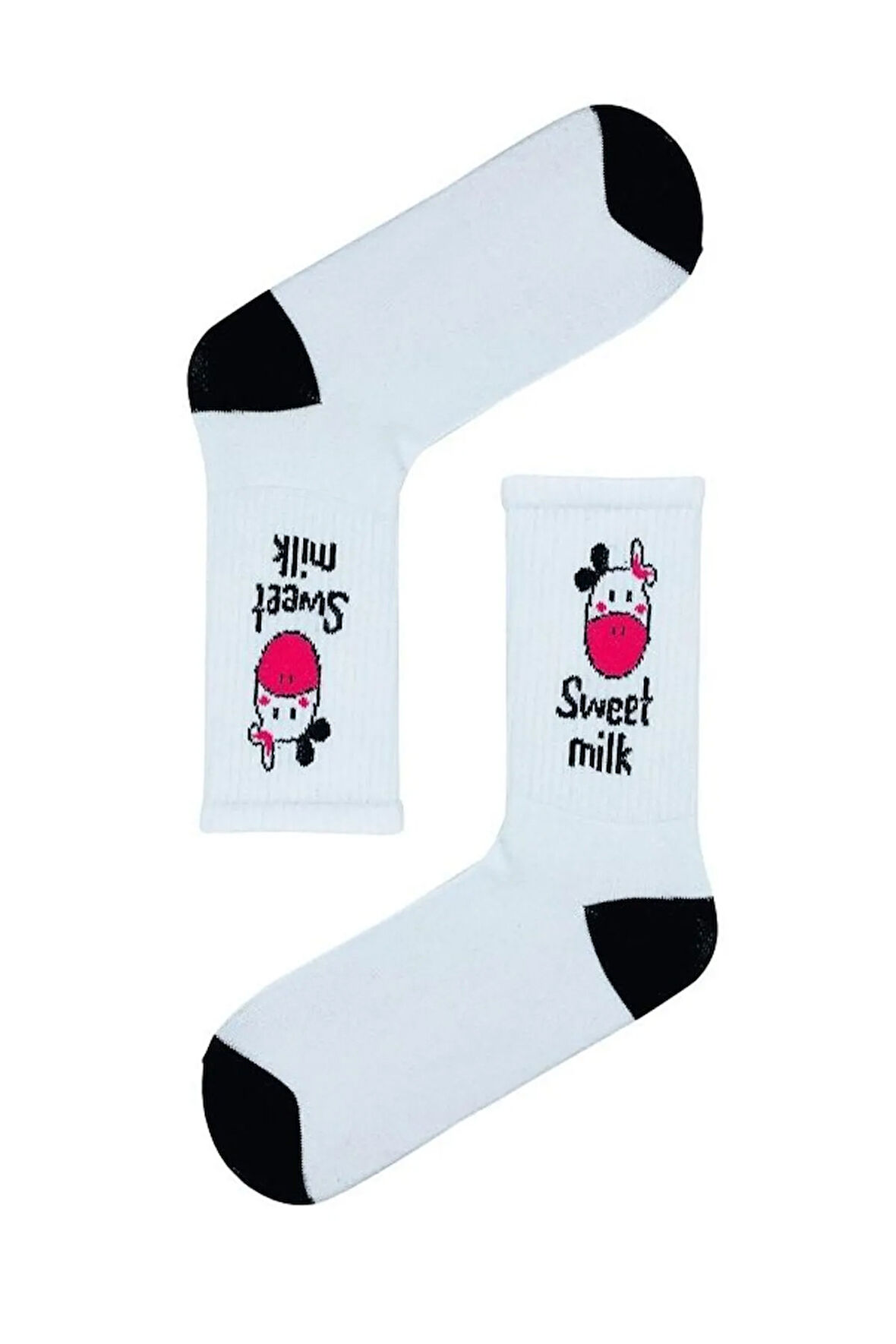 Sweet Milk Desenli Renkli Spor Çorap