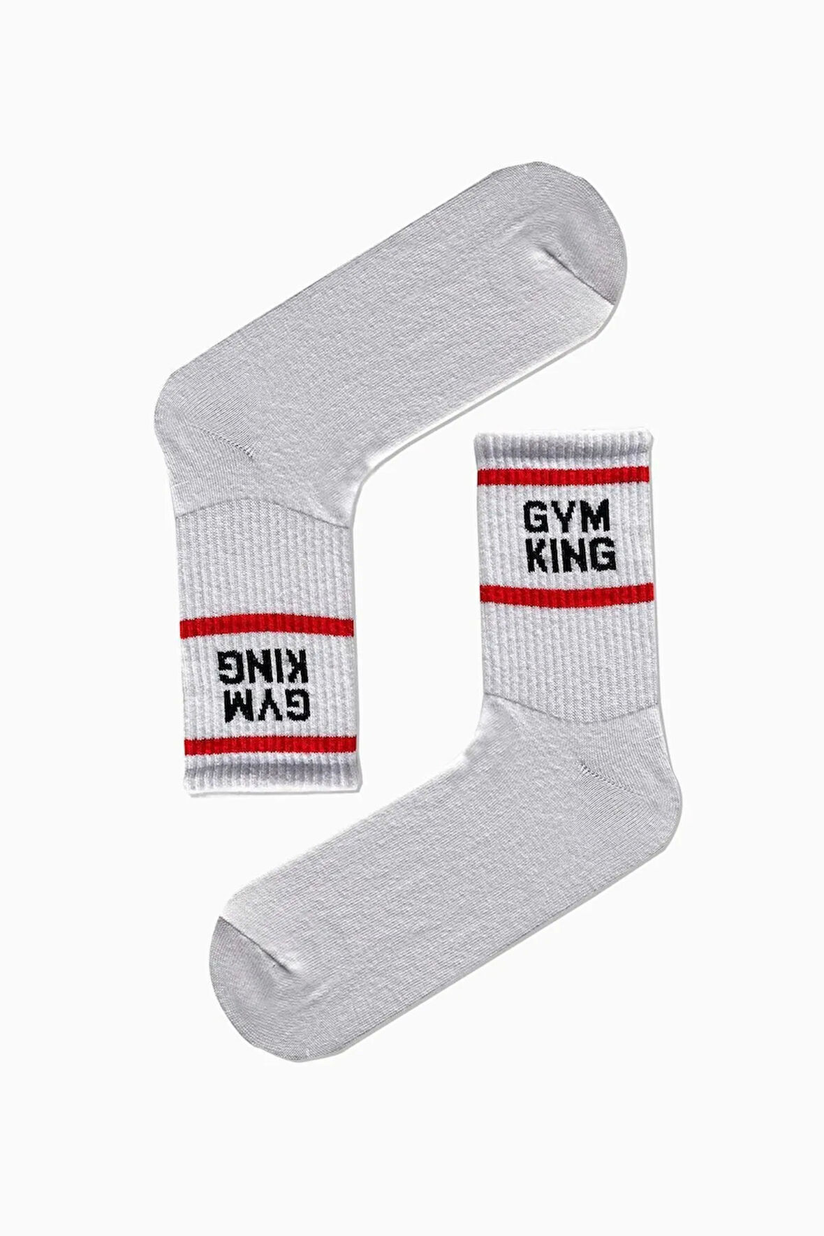 Çemberli Gym Kıng Yazılı Tenis Spor Çorap