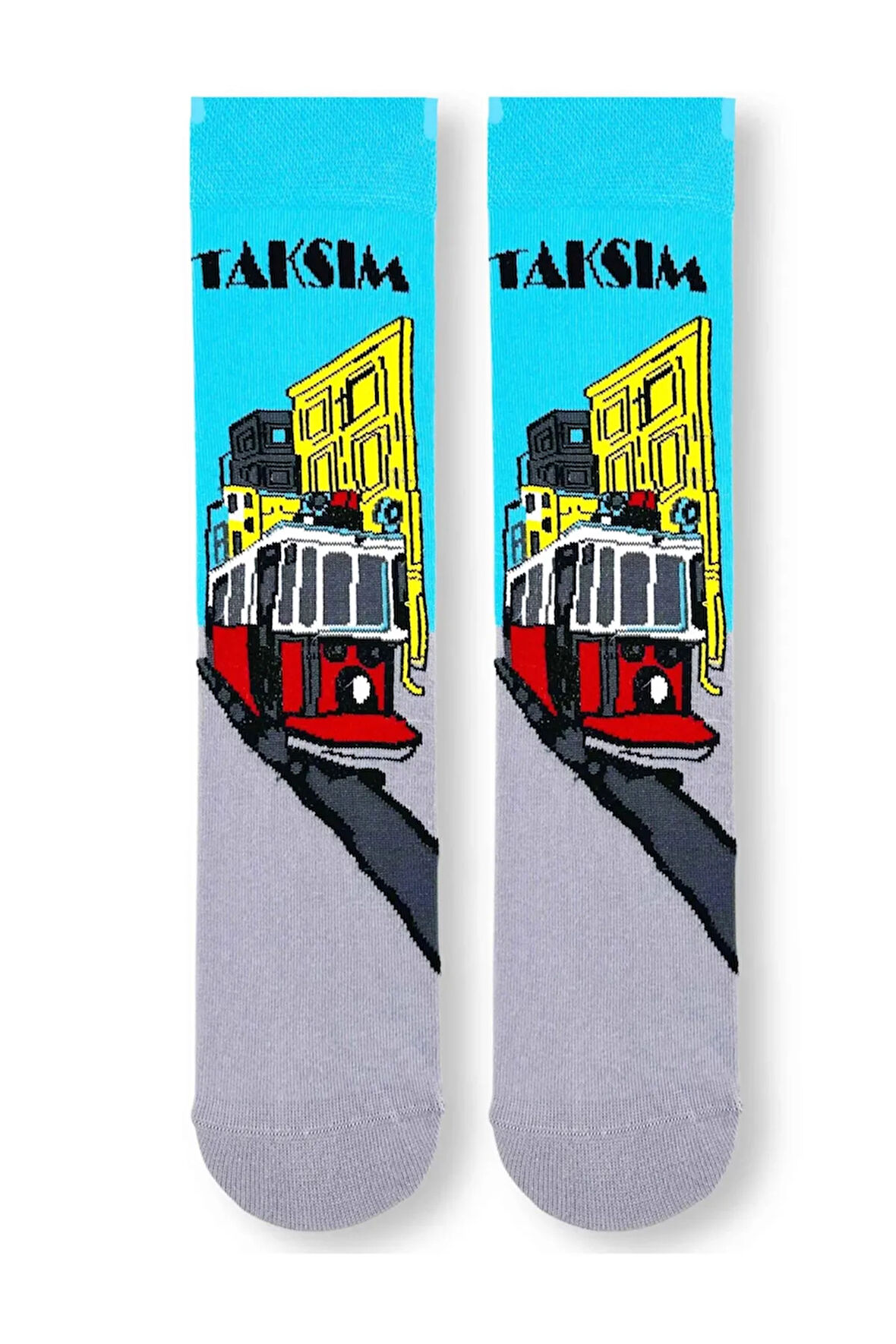 Taksim Nostalji Desenli Soket Çorap