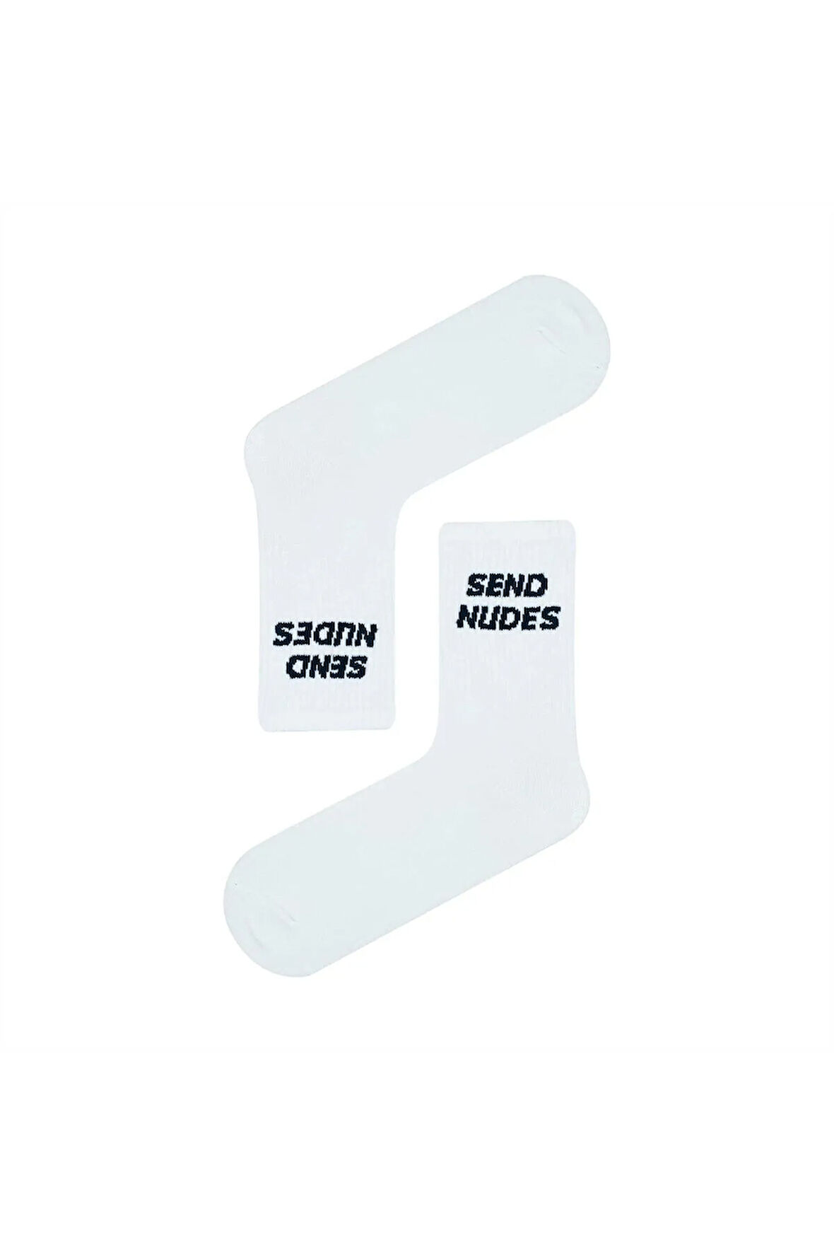 Send Nudes Yazılı Tenis Spor Çorap