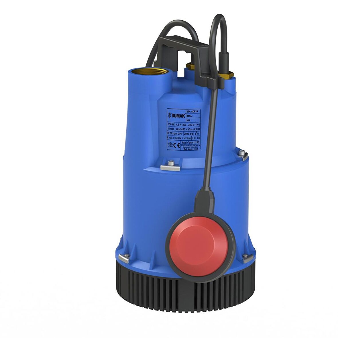 Sumak SDF13 1.3 Hp 220V Drenaj Dalgıç Pompa
