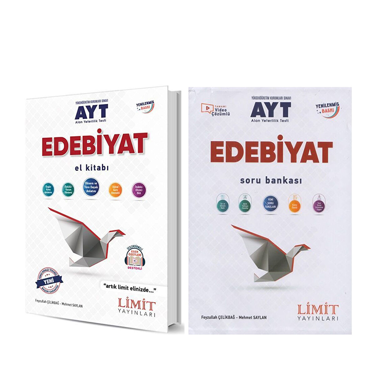 Limit Yayınları AYT Edebiyat Soru Bankası ve Edebiyat El Kitabı 2 Kitap Set