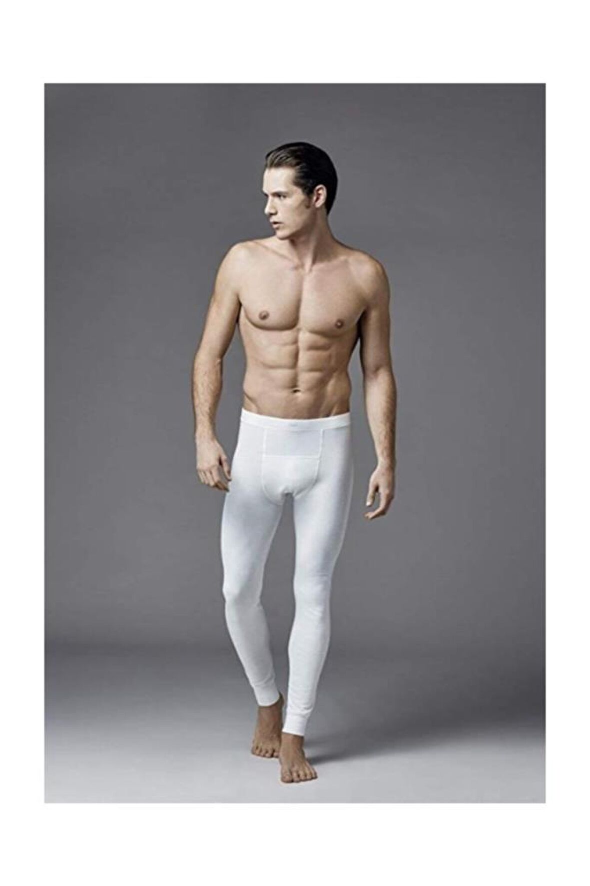 Eros 1450 İçlik Alt Erkek Termal Tayt Ekru-S