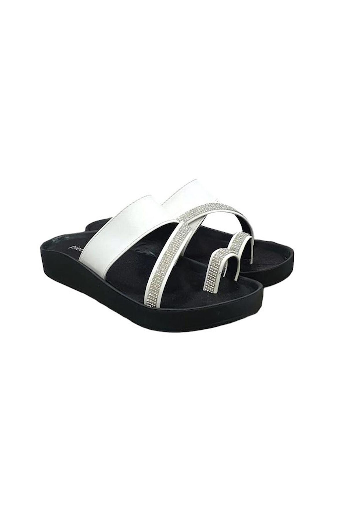 Pierre Cardin Anatomik Taban Taşlı Parmak Geçen Kadın Terlik