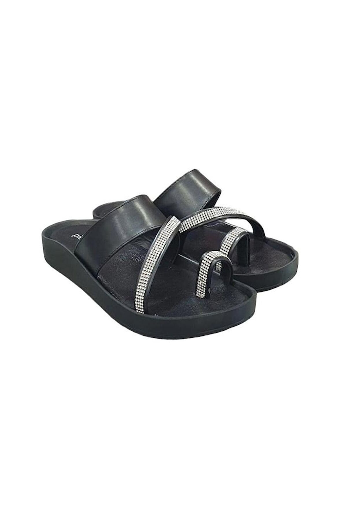 Pierre Cardin Anatomik Taban Taşlı Parmak Geçen Kadın Terlik