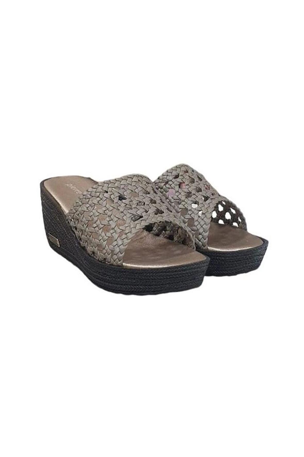 Pierre Cardin Anatomik Dolgu Topuk Günlük Kadın Terlik