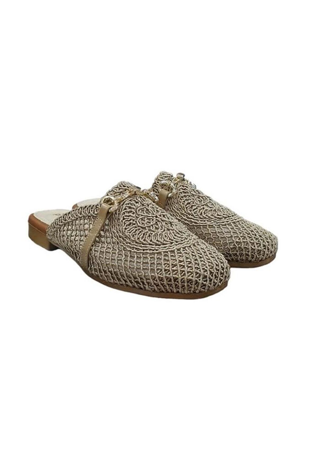 Pierre Cardin Üstü Fileli Kapalı Anatomik Yazlık Kadın Terlik