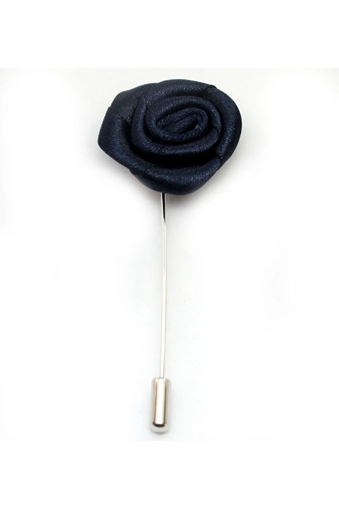 Lacivert Gül Yaka İğnesi