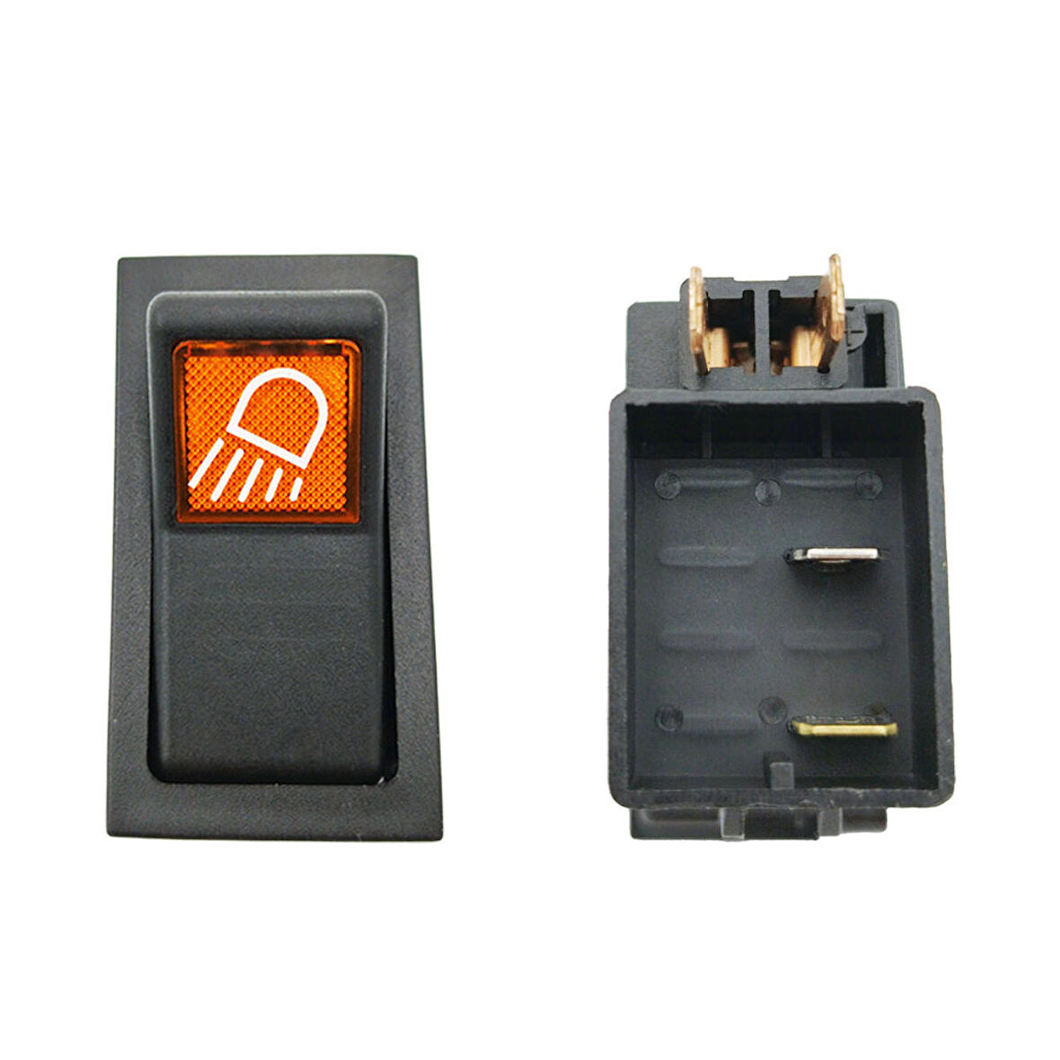 New Holland Traktör TD 110D Ön Çalışma Lamba Düğmesi Anahtarı 2 Pin - Ampullü 24V