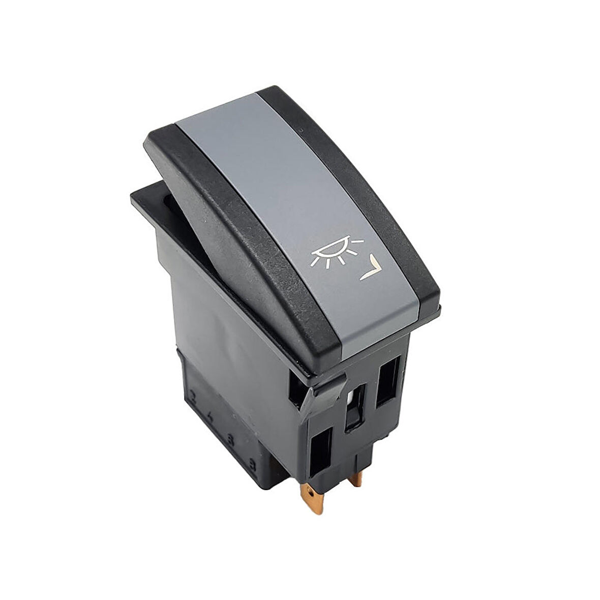 OTOKAR M2010 Minibüs Sürücü Aydınlatma Anahtar Düğme Rocker Switch 6 Pin (On-On) - Ampullü 12V