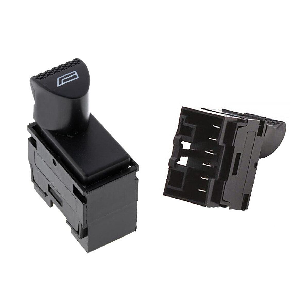 Fiat Doblo, Palio, Albea - Ön Sol Siyah Cam Açma Anahtarı - 6 Pin