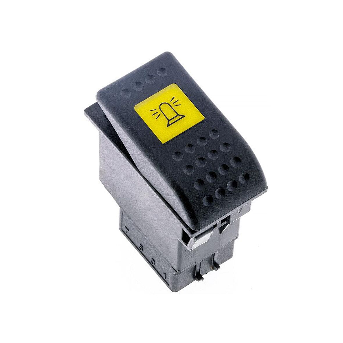 Universal Döner Uyarı Işığı Tepe Lamba Düğmesi Anahtarı 2 Pin Rocker Switch Buton - Ampullü 24V