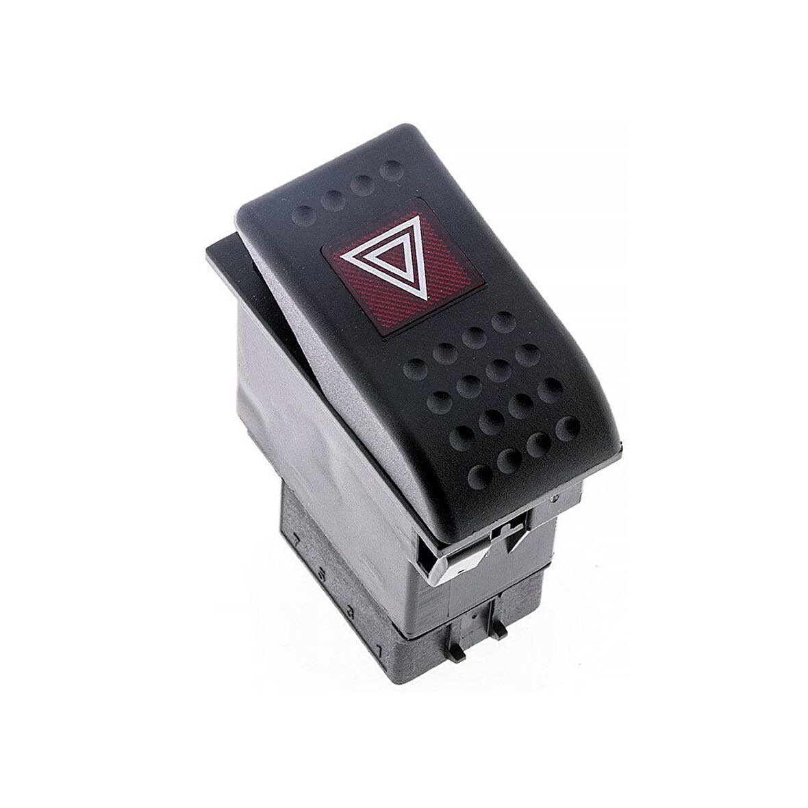 Universal Sinyal Flaşör Düğmesi Anahtarı 6 Pin Rocker Switch Buton - Ampullü 24V