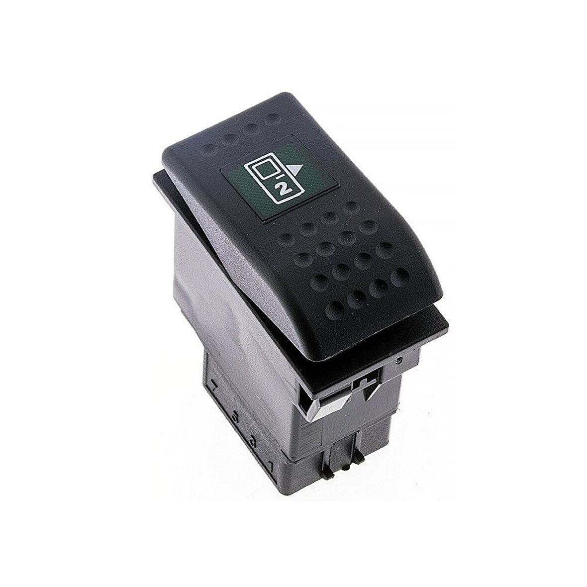 Universal Kapı Açma 2 Düğmesi Anahtarı 6 Pin Rocker Switch Buton - Ampullü 24V