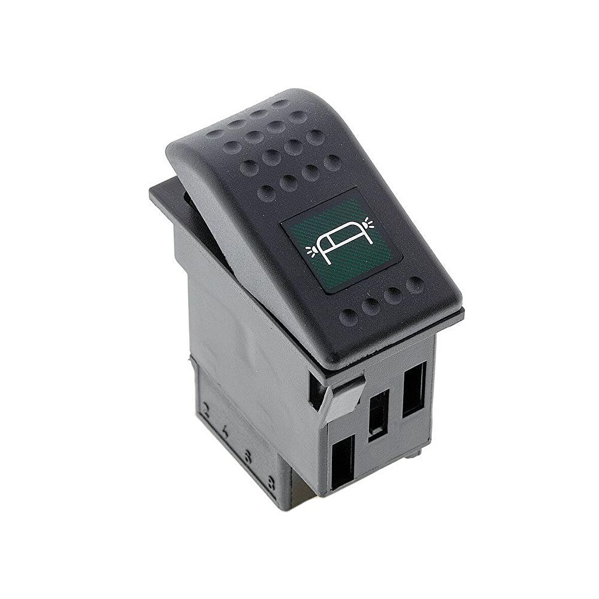 Universal Pozisyon Lamba Düğmesi Anahtarı 2 Pin Rocker Switch Buton - Ampullü 12V
