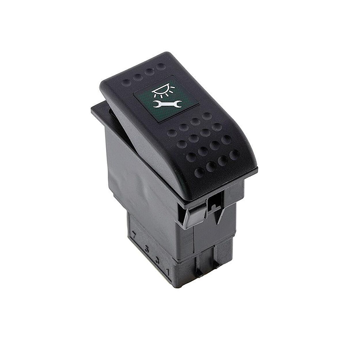 Universal Işık Ayar Düğmesi Anahtarı 2 Pin Rocker Switch Buton - Ampullü 24V