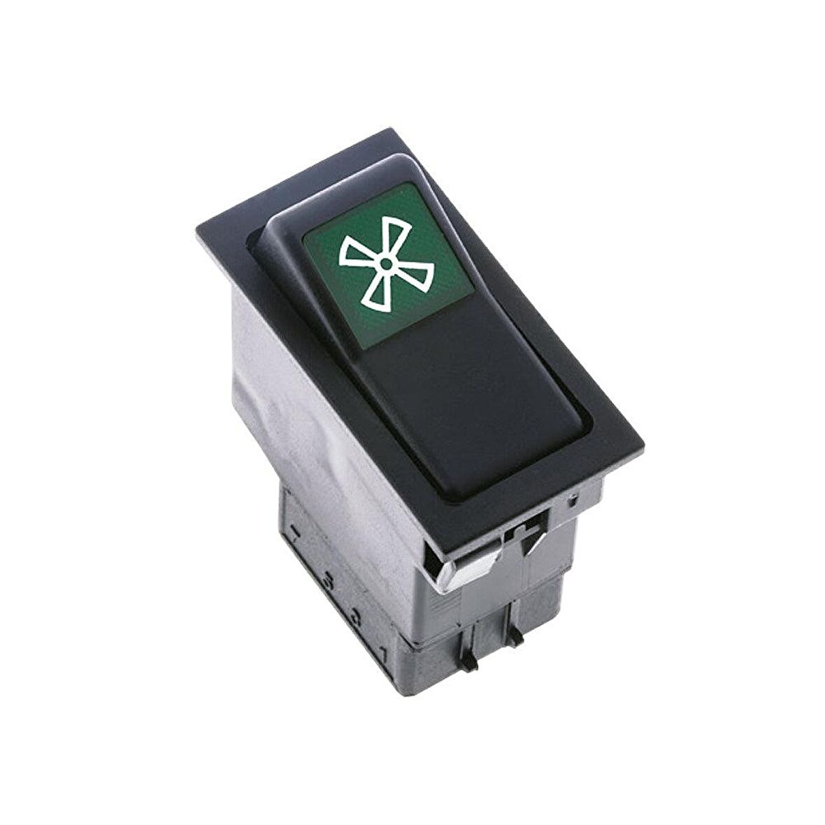Universal Kalorifer Düğmesi Anahtarı 3 Pin Rocker Switch - Ampullü 12V